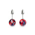Feu et glace | Argent sterling 925 | Clous d'oreilles en verre Firefly